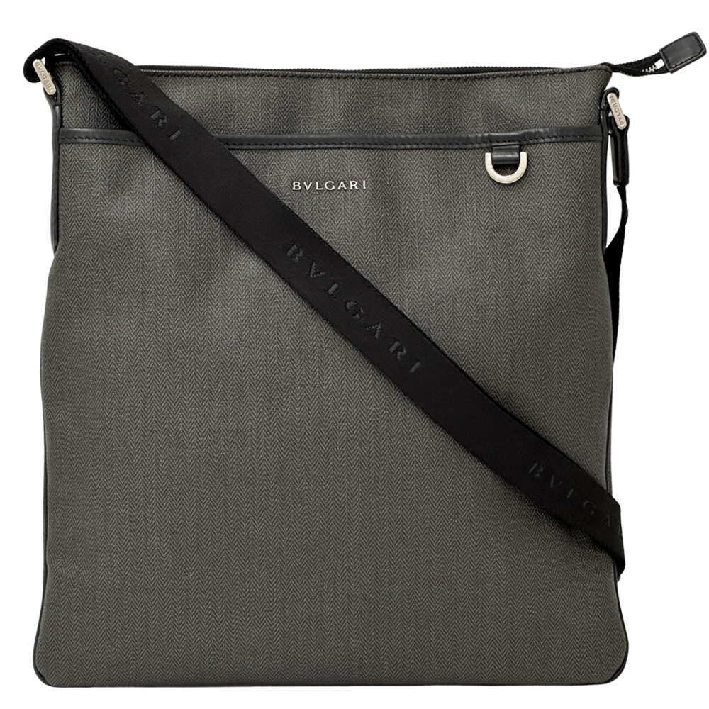 BVLGARI Weekend Shoulder Bag (Gray/Black) - Women's & Men's Handbag Crossbody